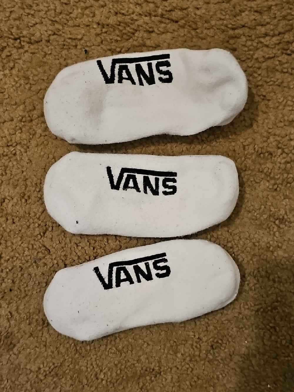 Vans White Low-Cut Logo No-Show Socks - Tote 10